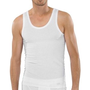 Onderhemden - Hemden heren - Onderhemd heren - Wit - 100% Katoen - Tanktop heren - Mouwloos - Heren ondergoed - Ronde hals - ondergoed heren