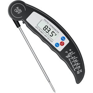 Digitale Grillthermometer met Snelle Uitlezing en Opvouwbare Sonde voor Keuken en Barbecue
