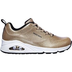 Skechers Uno-Diamond Shatter Dames Sneakers - Goud - Maat 39