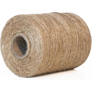 Jute Garen | ca. 1,2 mm Ø | naturel gekleurd | 100 m spoelen | jute koord, bindtouw, sierkoord, jute koord | perfect voor knutselen, verpakkingen en meer!