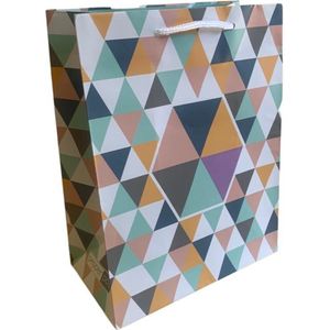5 Luxe Cadeautasjes A5 formaat 18x23cm - Papieren cadeautasjes met Full-color bedrukking