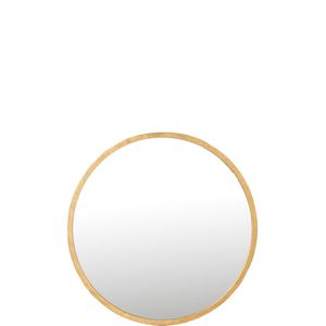 J-Line spiegel Mona Rond - ijzer/glas - goud - small