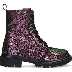 BunniesJR 224884-998 Meisjes Biker Boots - Multicolor - Suède - Veters