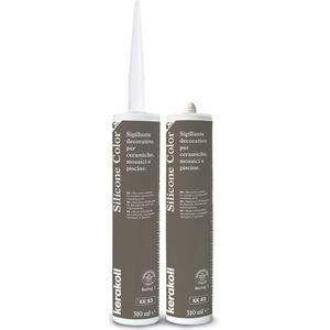 Kerakoll - Silicone Color - KK83 - Siliconenkit - Kleur 83 Bruin - Verkrijgbaar in 50 Kleuren - Greenbuild rating 3