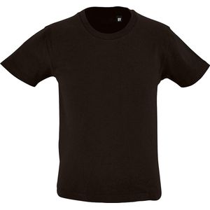 SOLS Childrens Kids Milo Organic T-Shirt (Diep zwart)