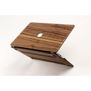 Woodwe - Laptopcover - MacBook Pro 14 inch - Case - Hardcover - Hardcase - Hoes - Walnotenhout