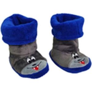 Enkelmodel Monster Pantoffel - Blauw / Zwart - Maat 27 / 28