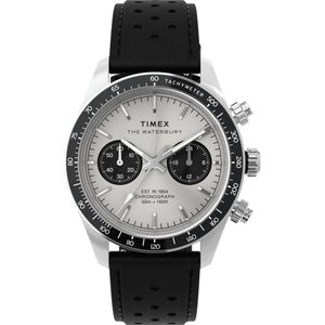 Timex Waterbury Heritage TW2Y19300 Horloge - Leer - Zwart - Ø 39 mm