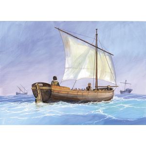 Zvezda - Medieval Life Boat (Zve9033) - modelbouwsets, hobbybouwspeelgoed voor kinderen, modelverf en accessoires