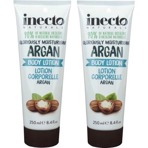 Inecto - Argan Body Lotion - 2 pak - Natuurlijk - Hydraterend
