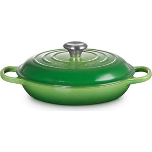 Le Creuset Braadpan Signature - Campagnard - Bamboo - Ø 30 cm / 3.5 liter - Geëmailleerd Gietijzer - Geschikt voor Alle Warmtebronnen, inclusief Inductie - Vaatwasserbestendig - Levenslange Garantie