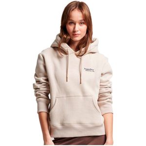 Superdry Essential Logo Capuchon Beige S Vrouw