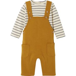 Vertbaudet Fleece babyset met T-shirt en tuinbroek