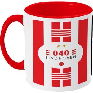 PSV Mok - 040 Eindhoven - Koffiemok - Eindhoven - 040 - Voetbal - Beker - Koffiebeker - Theemok - Zwart - Limited Edition
