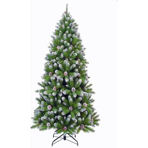 GIANTEX Kunstkerstboom, besneeuwde kerstboom, pvc-kerstboom
