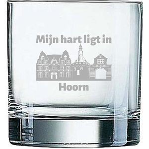 Gegraveerde Whiskeyglas 38cl Hoorn