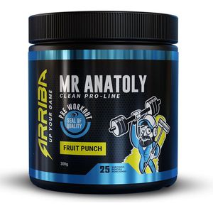 Arriba Nutrition - Mr. Anatoly - Pre Workout pro - Fruit punch - 300 gram - 25 shakes/servings