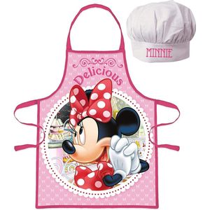 Minnie Mouse kookschort met koksmuts