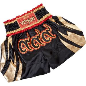 Venum 999 Muay Thai Kickboks Broekje Zwart Goud XXL - Jeans Maat 38