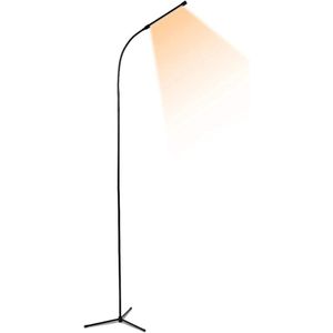 Moderne Staande Lamp - Verstelbare Hoek, Diverse Kleurtemperaturen en Helderheidsniveaus - Timing-Functie - Sfeervolle Verlichting voor Slaapkamer en Woonkamer