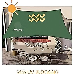 Zonnezeil 2 x 3 m Schaduw Zeil Zonnescherm Schaduwdoek Rechthoekig Waterdicht Zonwering met UV-bescherming, voor Tuin, Balkon, Terras, Camping
