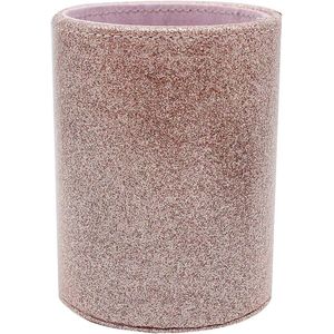 Glitter Bling Pennenhouder - Make-up Borstel Houder - PU Leren Multifunctionele Bureau Organizer - Pennenhouder - Cadeau voor Kantoor, Klaslokaal, Thuis - Rozen Goud