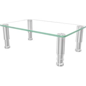 Helder Gehard Glas Monitor Riser - Hoogte Verstelbare Desktop Stand - Flat Screen LCD LED TV Laptop - Xbox One HD01T-002P