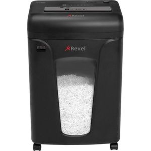 Rexel Mercury REM820 Papierversnipperaar P-5 Micro voor Thuiskantoor/Thuiswerkplek - Invoer tot 8 A4 Vellen - Zwart