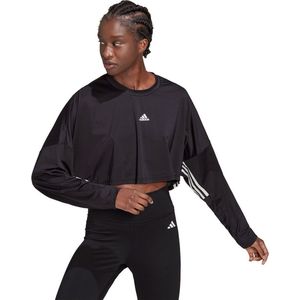 Adidas Hyperglam Coverup Sweatshirt Zwart S Vrouw
