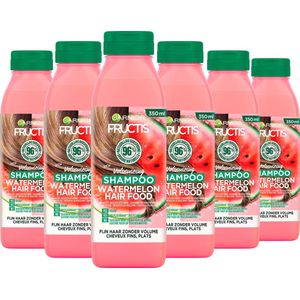 Garnier Fructis Hair Food Watermelon shampoo voor futloos haar 6 stuks voordeelverpakking