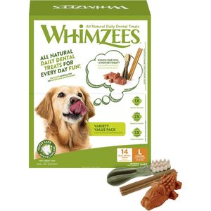 Whimzees Variety Box L - Kauwsnacks - Hond - Assortiment - 14st