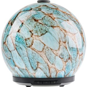 Whiffed Marble® Luxe Aroma Diffuser - Geurverspreider met Handgemaakte Glazen Design - 8 uur Aromatherapie - Tot 80m2 - Etherische Olie Vernevelaar & Diffuser