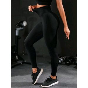 Sexy elegant corrigerende zwarte stretch hoge taille zwart legging sportlegging maat XL van zeer hoge kwaliteit