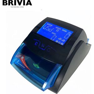 Brivia Safescan - Valsgeld Detector - Handig Voor In Je Winkel - Anti Nepgeld - Inclusief Lithium Batterij - Beschikbare Valuta: USD,EUR,GBP,TRL,MYR,AUD,CHF,ILS,HKD,LBP,MGA,RUB,JPY,CNY - Zwart