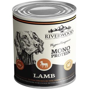Riverwood 6-pack (5% Korting) - Ultra Premium Natvoer voor Honden - 2.4Kg - Lam Hypoallergeen - Graan- en Glutenvrij