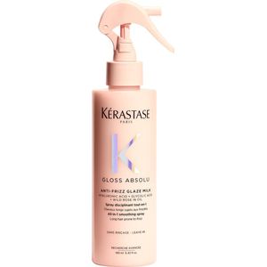 Kérastase Gloss Absolu Anti-Frizz Glaze Milk - Hydraterende Leave-In Haarspray die Beschermt tegen Hitte voor Lang, Pluizig Haar - 190ml