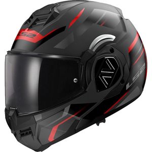 LS2 Helm Advant Kuka FF906 mat zwart / rood maat M