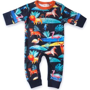 Babyshower - kraamcadeau - Boxpak - Onesie - 100% - eco biologisch katoen - baby - unisex - Tropical - maat 56 (0-2mnd)