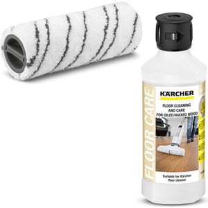 Kärcher Floor Cleaner Accessoire set Parket - 2 microvezelrollen GRIJS - vloerreinigingsmiddel RM 535