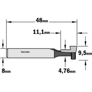 CMT - T-groeffrees (contractor), HW - Frees - Snijgereedschappen - Groeffrees - 1 Stuk(s)