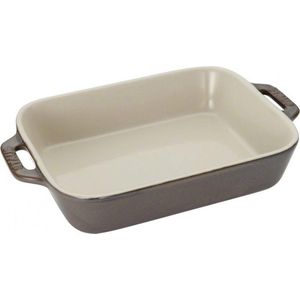 STAUB Gratin Ovenschaal Rechthoekig 27 x 20 x 6 cm antiek grijs