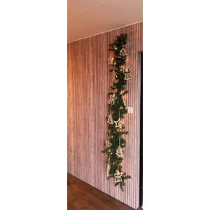 Kerstdecoratie 12 stuks XXL - 14x11x2 cm - hout kerstster - kerst engel - kerstboom - gouden glitter kersthanger - figuur - kerst slinger set van 12 - houten kerst decoratie - kerstballen - kerstbal - boomdecoratie kerstboom - set van 12 stuks!!