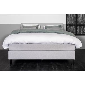 Slaapdirect Boxspring Oslo 140x200 | Complete set, inclusief hoofdbord + matras + topper