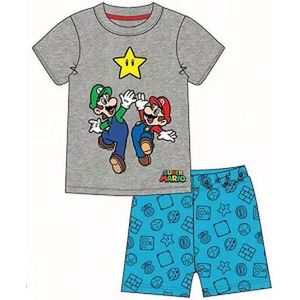 Super Mario pyjama - Grijs - Maat 140 / 10 jaar