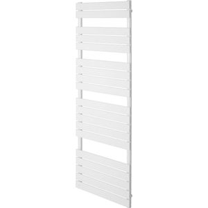 Aquamarin Badkamerradiator - Verticaal - Handdoekradiator - Middenaansluiting - Verwarming Badkamer - 853W - 160 x 50 x 10,2 cm - Wit