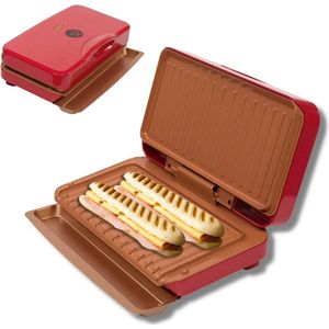 No Fat Grill met Koperen Coating - Grillen aan Beide Kanten - Speciale Vetverwijderingstank