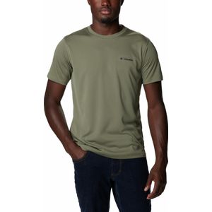 Columbia Zero Rules™ Short Sleeve Shirt Outdoorshirt - Shirt Heren - T-Shirt - Groen - Maat S