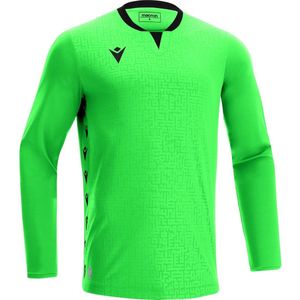 Macron Cygnus Keepershirt Lange Mouw Kinderen - Fluo Groen / Zwart | Maat: 9-10 Y