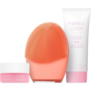 FOREO Clean Balance LUNA 4 Bundel - Gezichtsreinigingsborstel voor de normale huid + LUNA Micro-Foam Gezichtsreiniger 2.0 100 ml + LUNA Reinigingsbalsem 15 ml - Verstevigende Gezichtsmassager