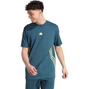 adidas Sportswear Future Icons 3-Stripes T-shirt - Heren - Turquoise- 2XL